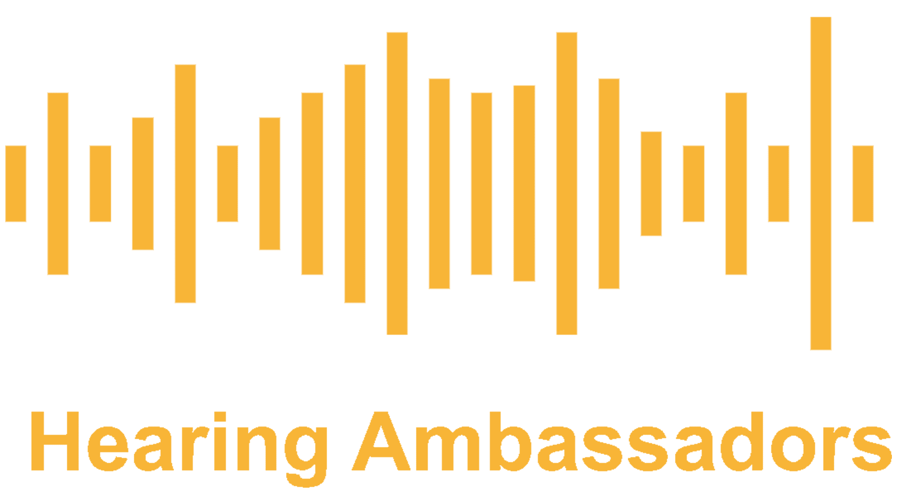 Hearing Ambassadors logo, gold